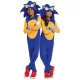OUTLET Costum de carnaval Sonic pentru baieti si fete Costum arici Dress up 110-122 cm (4-6 ani) - produs incomplet