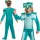 OUTLET Costum Minecraft, costum carnaval armura diamant 127-136 cm (7-8 ani) DUPA RETURNARE