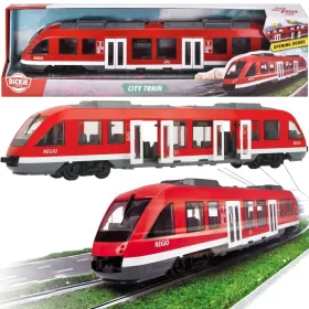   OUTLET Tren oraș roșu cu uși care se deschid realist Tramvai Regio 3+ AMBALAJ DETERMINAT