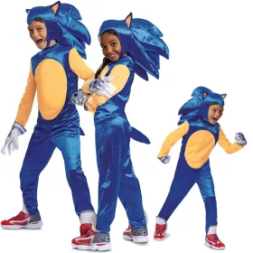   OUTLET Costum de carnaval Sonic pentru baieti si fete Costum arici Dressup 110-122 cm (4-6 ani) - marfa returnata