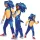 OUTLET Costum de carnaval Sonic pentru baieti si fete Costum arici Dressup 110-122 cm (4-6 ani) - marfa returnata