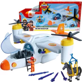   OUTLET Pompierul Sam Big Rescue Plane Interactive Vehicule Figurine + Accesorii Lumină Sunete Produs defect