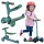 OUTLET Triciclu reglabil Evo pentru copii 2in1 Ride Cruiser cu scaun Verde inchis AMBALAJ DETERIAT