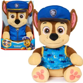   OUTLET Psi Patrol Bedtime Plush Mascot Chase animal de companie moale de pluș 25 cm AMBALAJ DEFECTAT