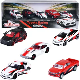   OUTLET Set de 5 mașini sport din metal Toyota Racing Supra Corolla GT pentru cadou AMBALAJ DETERMINAT