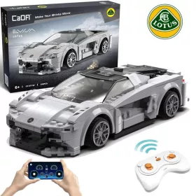   OUTLET Kit CaDA Telecomanda Mașină Vehicul robust Mașină 20cm Gri Lotus Evija RC Dual Mode 308 Piese AMBALAJ DEFECTAT