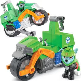   OUTLET Psi Patrol Moto Pups Figurina Rocky si motocicleta deluxe Spin Master - produs defect