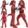 OUTLET Costum de carnaval Sonic pentru baieti si fete Costum Knuckles Dress Up 125-135cm (7-8 ani) - Produs defect
