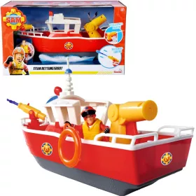   OUTLET Set Fireman Sam Titanium barca de pompieri + figurina si accesorii - produs defect