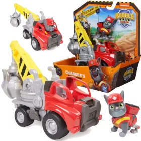   OUTLET Psi Patrol Rubble și echipa sa Rubble&Crew încărcător mâner vehicul Macara cu silueta 6cm - produs defect