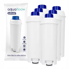  Filtru AquaFloow Longi pentru cafetieră Delonghi, 6 buc