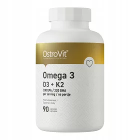   Supliment OstroVit Omega 3 D3+K2 - Capsule cu Acizi Grași Esențiali și Vitamine