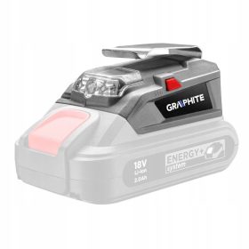    Lanternă reîncărcabilă Graphite 58G025 18 V cu adaptor USB