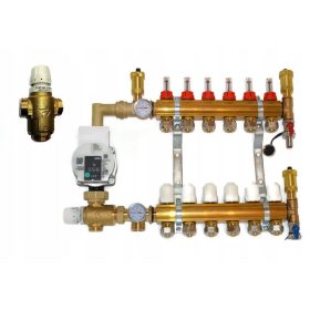    Colector 6 cu grupul de pompe WILO pentru încălzire prin pardoseală