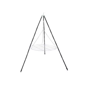    Gratar / Trepied / Stand de gradina forjat peste foc cu gratar 60cm inaltime 150cm