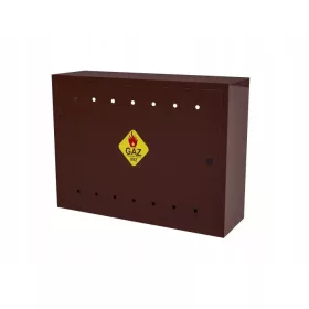   Dulap de gaz Jurdaw maro 800 × 600 × 250 mm fără perete din spate, cu cheie de rezervă