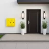 Dulap de gaz Jurdaw galben 600 × 600 × 250 mm fără perete din spate și cu cheie