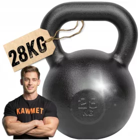  Kettlebelle Kawmet 28 kg negru