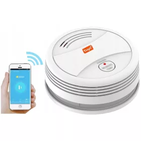    Detector de fum Tuya S-D1, alarma sonora, alarma luminoasa, conexiune WiFi