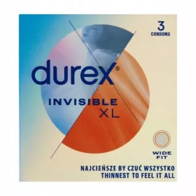  Prezervative Durex Invisible Extra Large, 3 buc