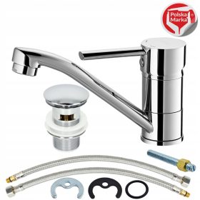  Baterie pentru lavoar Sotbe Unicorn pe podea, crom