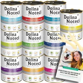    DOLINA NOTECI SET PREMIUM hrana umeda mix de arome 10x800g + EBOOK DOG