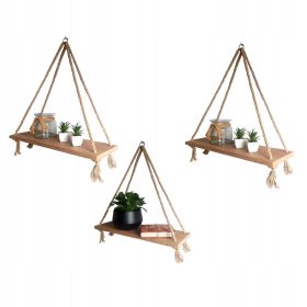  Raft din lemn Dekostera 56 x 18 cm, stejar Sonoma