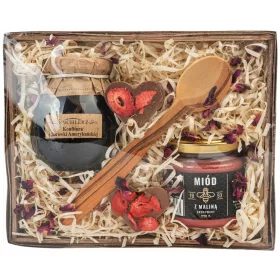  Set cosuri cadou: miere, dulceata, ciocolata