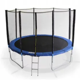    TRAMPOLIN DE GRADINA F-STAR PENTRU COPII 254CM 8FT ALBASTRU NET Z. + SCARA