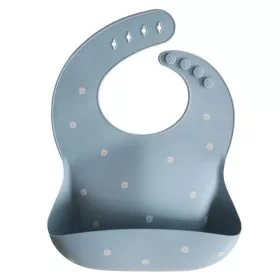  Bavetă din silicon Mushie Nuanțe de albastru