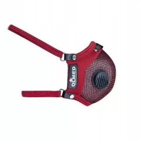 Mască Sport Olmed +2 filtre - visiniu - M