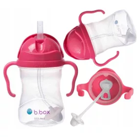 B.Box BB00502 sticla cu paie, 240 ml, zmeura