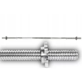    Mreană puternic ruptă mreană 120CM 25MM cleme metalice din oțel fitness complet