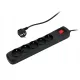  Prelungitor de supratensiune Armac, 3 m, 5 prize, negru