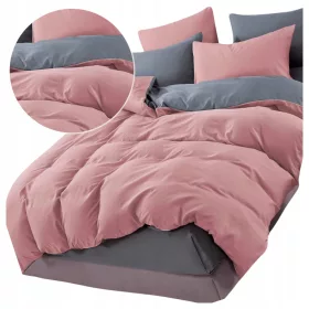   Set de Lenjerie de Pat Reversibil 200x220 cm - Design Modern şi Confortabil