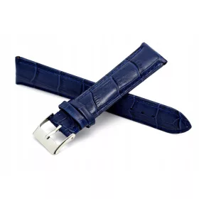  Curea ceas 20MM BLUE Piele Crocodil