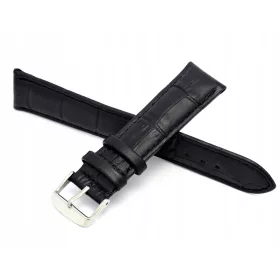  Curea ceas 22MM NEGRA Piele Crocodil