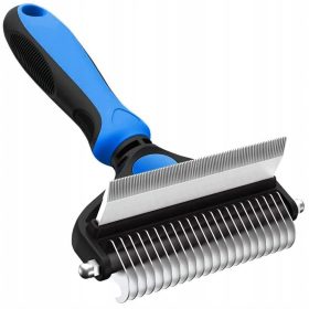    TRIMER + pieptene pentru covoraș cu două fețe îndepărtează părul de câine mort Tz1d