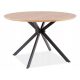  Masa rotunda ASTER 120x120 stejar/negru loft SIGNAL