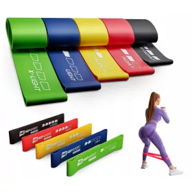  Banda de exercitii Hop-Sport 2,5-18 kg 5 buc.