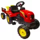  Tractor cu pedale cu remorcă + plăcuță de identificare