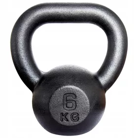  Kettlebelle Kawmet 6 kg negru