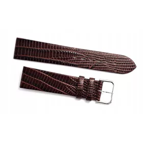  Curea de ceas din piele maro șarpe de 18 mm