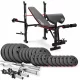  Set de culturism Hop-Sport 87,5 kg