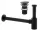 Set Yoka Home BK.SYPOP-14-BLK negru: scurgere fara preaplin si sifon