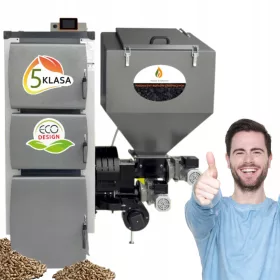    Cazan pe peleti 12kW Soba Technix Pell Lux cu alimentator Ecodesign clasa a 5-a
