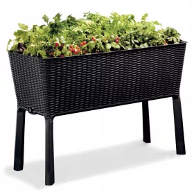    Ghiveci de flori Keter 114 cm x 49,3 x 75,7 cm diametru 114 cm plastic negru