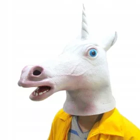  Masca de fata unicorn Gadget Master latex multicolor