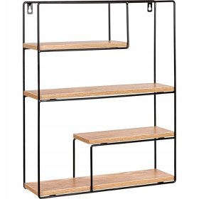  Raft Stilista MDF, 40 x 13 cm, nuante de maro