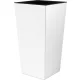  Ghiveci Prosperplast 26,5 cm x 26,5 x 50 cm diametru 26,5 cm plastic alb + Insert pentru ghivece patrate IPWKS265